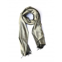 sciarpa seta bicolor argento